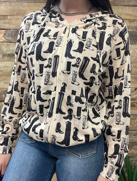 The Western Way Zip Up Hoodie