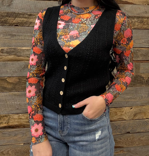 The Simple End Black Vest