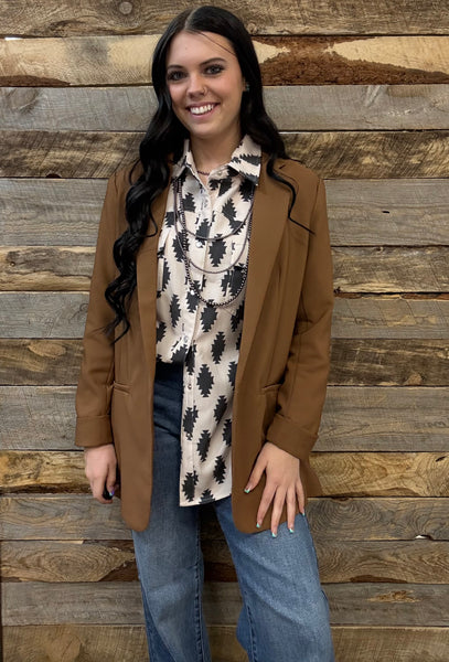 The Just Right Brown Blazer