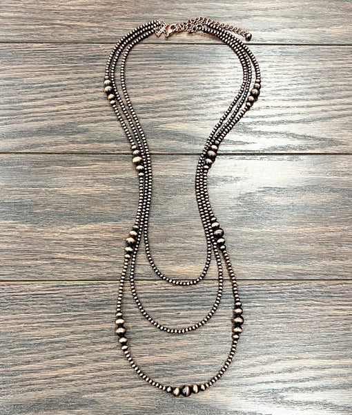 This Can Happen Navajo Pearl Copper Necklace