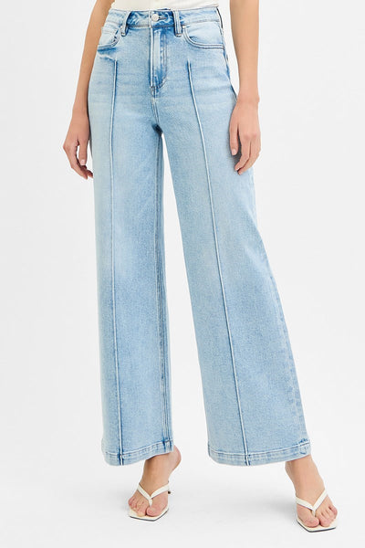 The Sunny High Rise Wide Leg Light Jeans