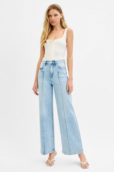 The Sunny High Rise Wide Leg Light Jeans