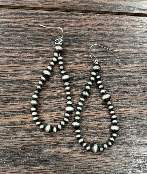 The Way To Navajo Pearl Silver Earrings