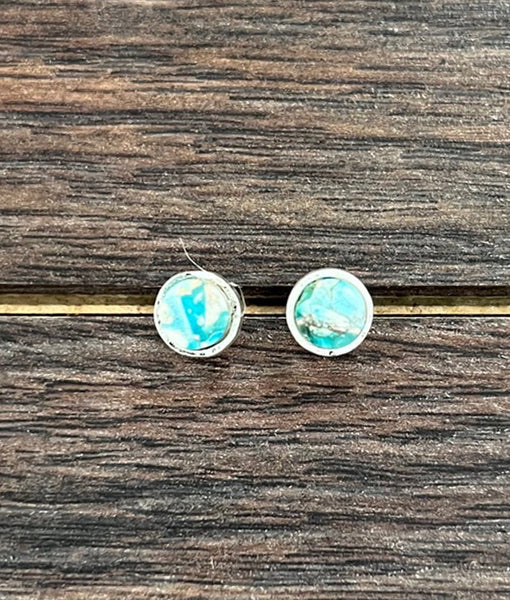 The Gemstone Turquoise Stud Earrings