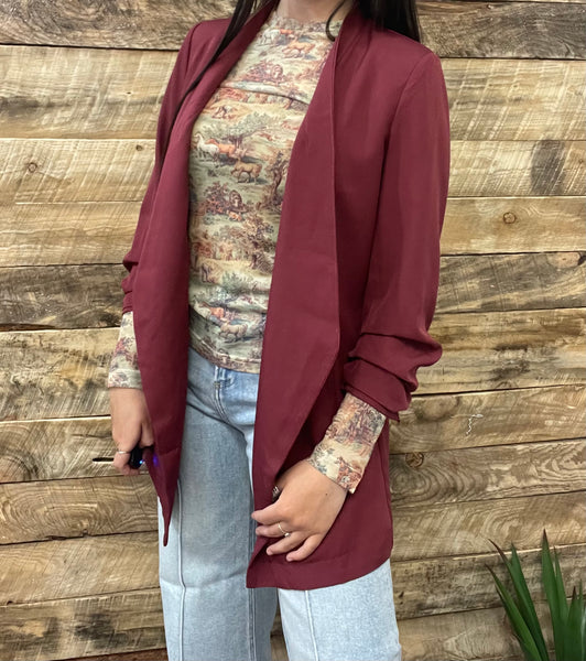 The Today Is Here Wine Blazer