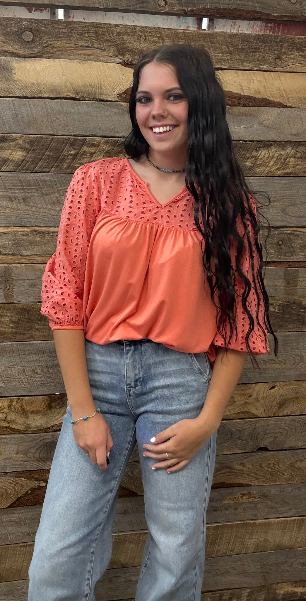 The Long Days Coral Top