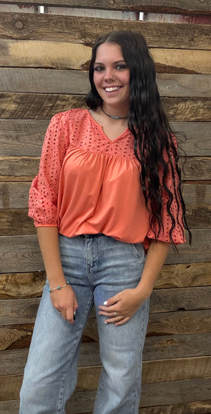 The Long Days Coral Top