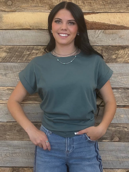 The Take It Basic Jade Top