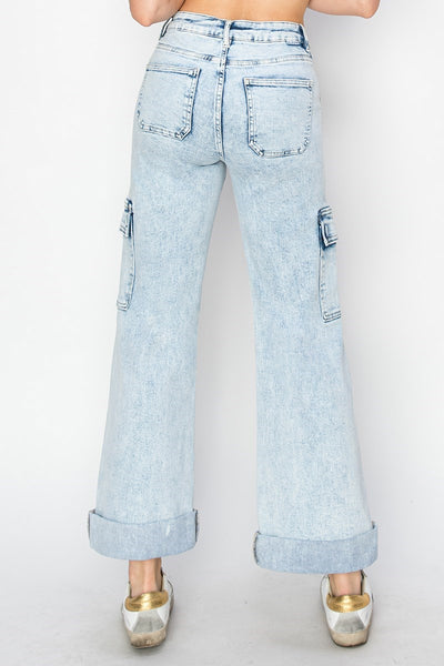 The Shelly High Rise Cargo Jeans