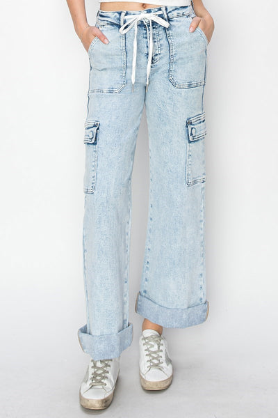 The Shelly High Rise Cargo Jeans