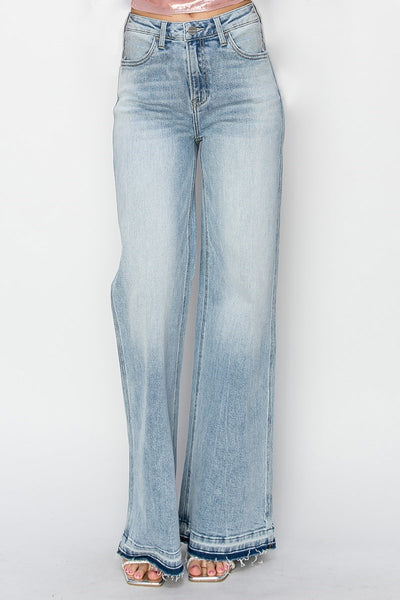 The Mary Lou Wide Leg Hem Jeans