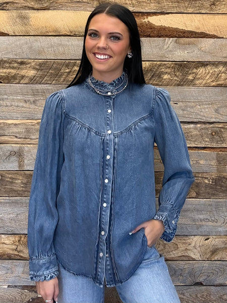 The Denim Days Dark Top
