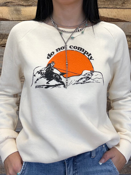 The Do Not Comply Cream Sweatshirt