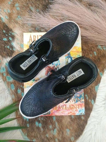 The All Day Wedge Black Sneaker