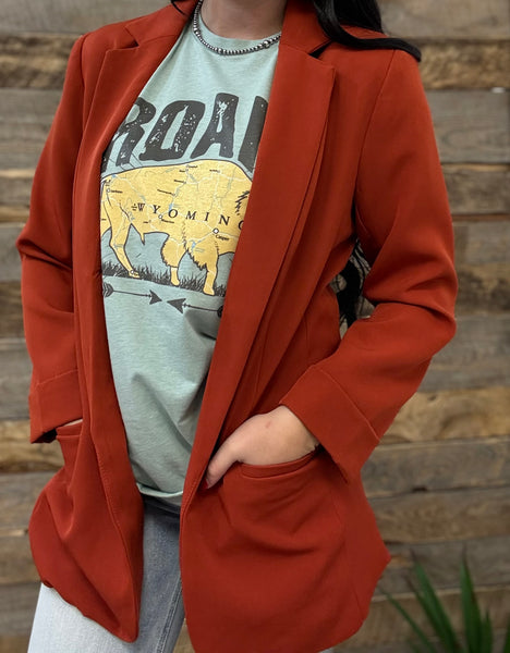 The Just Right Rust Blazer