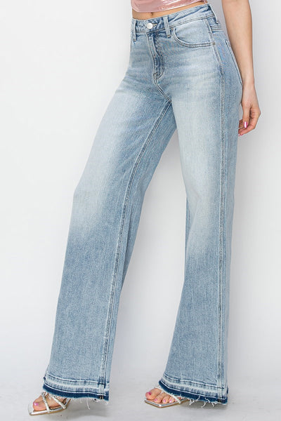 The Mary Lou Wide Leg Hem Jeans