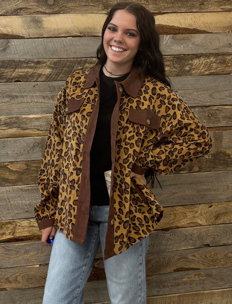 The Respect The Shot Leopard Cardigan Jacket Top