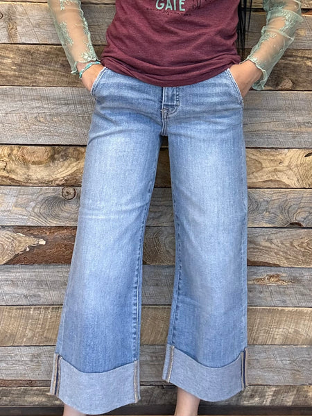 The Lindie High Rise Ankle Cuffed Jeans