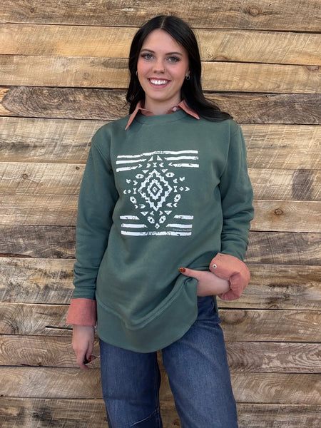 The Aztec Basil Perfect Cut Sweatshirt