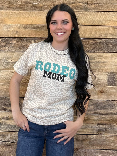 The Rodeo Mom Leopard Cream Tee