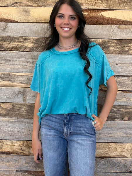 The Way To Be Bright Blue Top