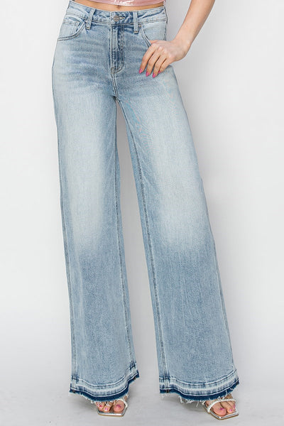 The Mary Lou Wide Leg Hem Jeans