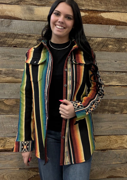 The Look Around Serape Top Cardigan