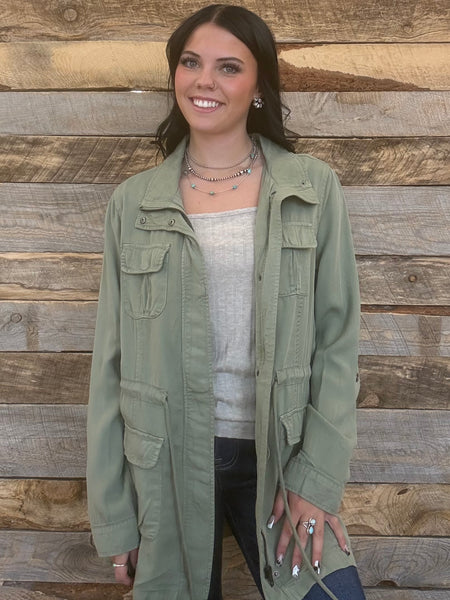 The Watch Out Sage Jacket
