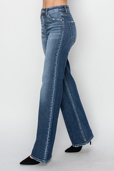 The Trinity High Rise Straight Leg Jeans