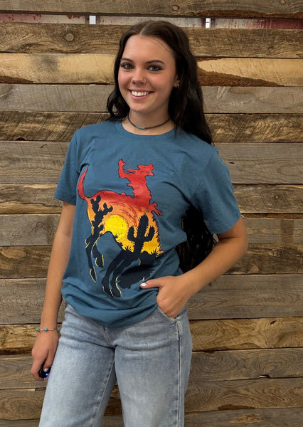 The Desert Sunset Bronc Tee