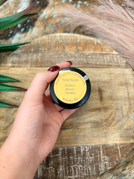 Coffee, Amber and Sandalwood Premium Body Blend Whipped Bison Tallow
