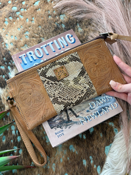 The Classic Python Clutch Wallet