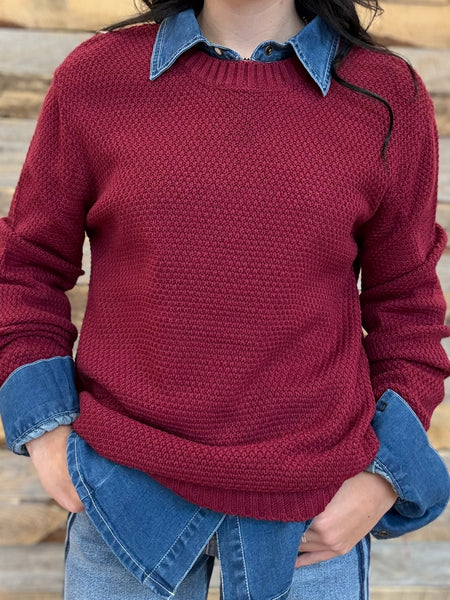 The I Went Cabernet Sweater