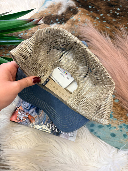 The Eat More Beef Blue Cap