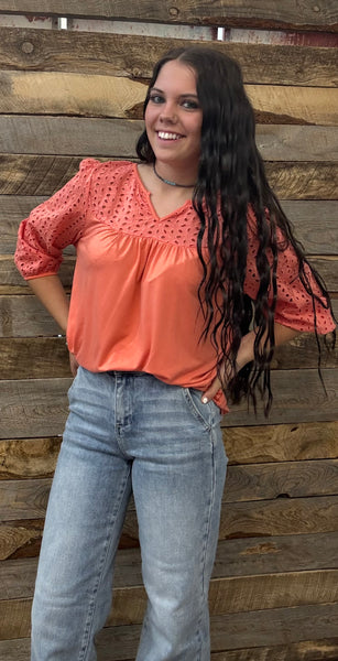 The Long Days Coral Top