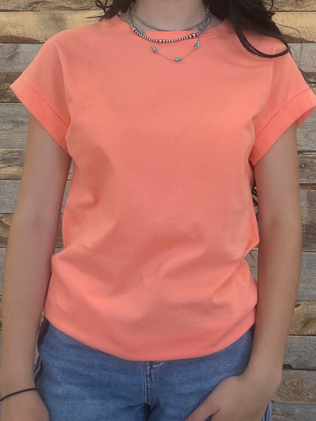 The Take It Basic Coral Top