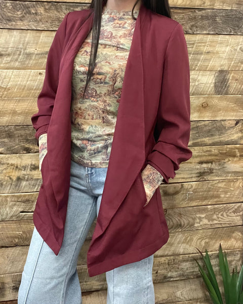 The Today Is Here Wine Blazer
