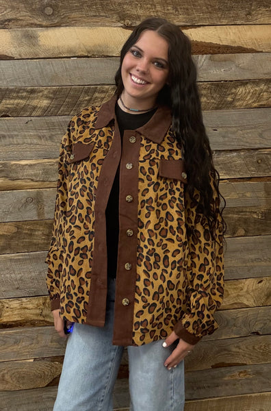 The Respect The Shot Leopard Cardigan Jacket Top
