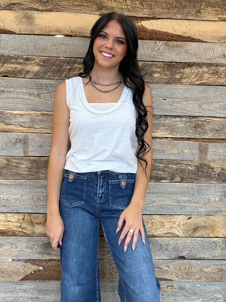 The New Way White Tank Top