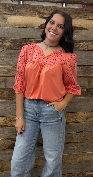 The Long Days Coral Top