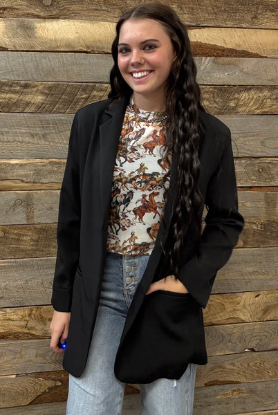 The Just Right Black Blazer