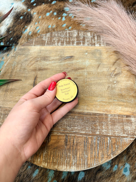 The Sample Bourbon and Vanilla and Oud Body Blend Tallow