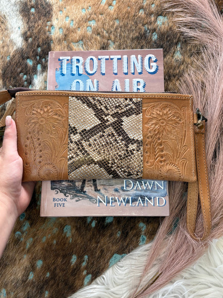 The Classic Python Clutch Wallet