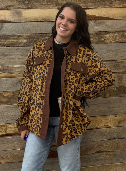The Respect The Shot Leopard Cardigan Jacket Top