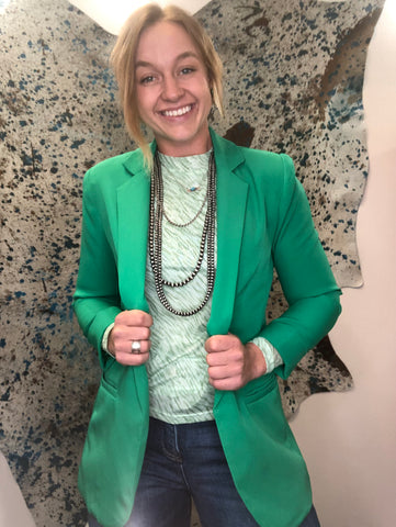 The Just Right Kelly Green Blazer