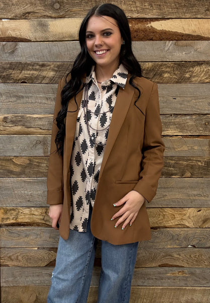 The Just Right Brown Blazer