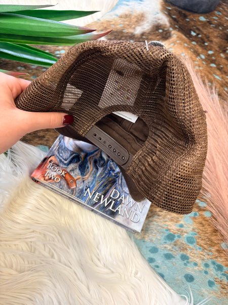 The Turquoise Concho Distressed Leopard Cap