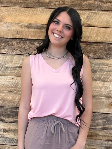 The First Day Dusty Pink Tank Top
