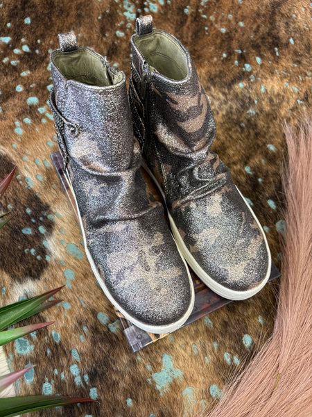 The Camo Glitter Sneakers