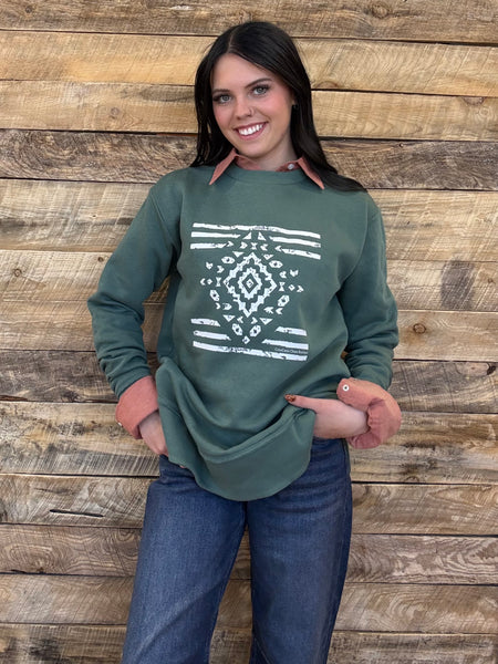 The Aztec Basil Perfect Cut Sweatshirt